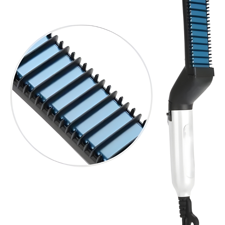 Escova Alisadora De Barba HeatForce Beard Pro